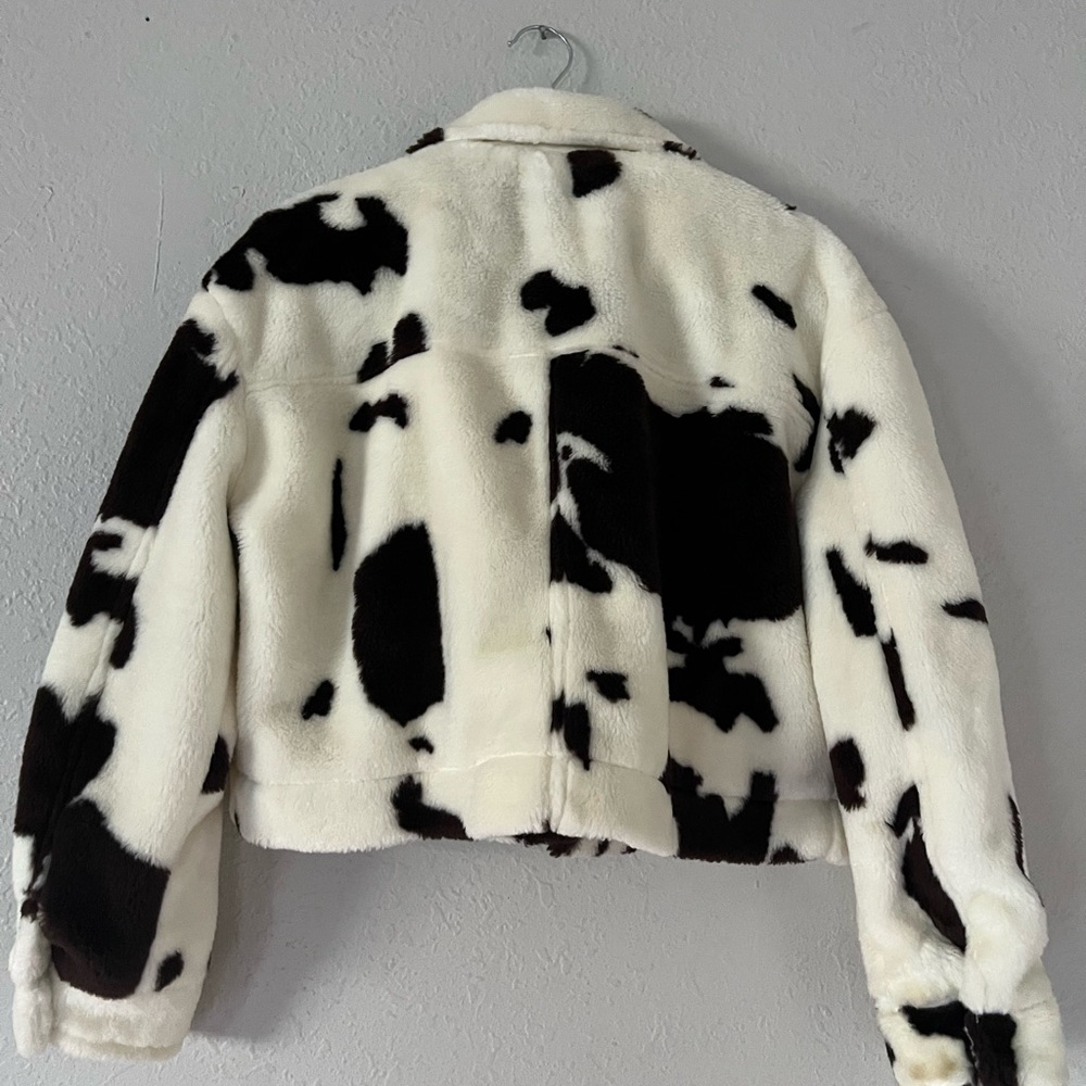 Ashley By 26 International Women's Brown and White Teddy jacket - Picture 3 of 4